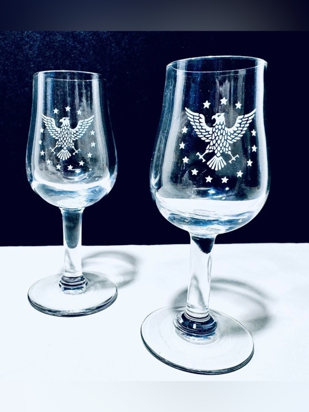 Pan Am Airlines Vintage 60's The President Special First Class 2 Cordial Glasses